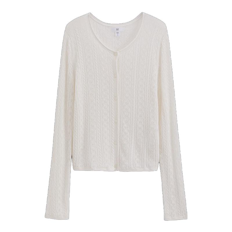 GAP Women s Hollow Knit Long Sleeve Cardigan S