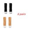 6 Pairs Autumn Winter Coral Velvet Socks Cute Cat Claw Socks For Women Girls Middle Tube Thickened Sleep Socks Home Floor Socks