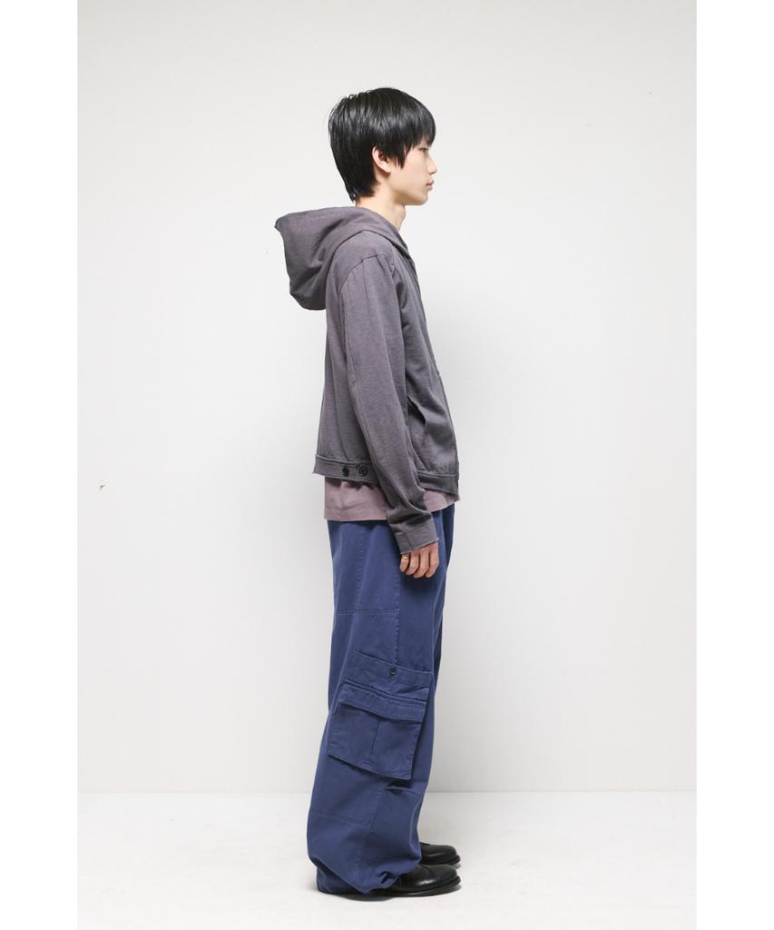 Hatchingroom Rough Hoodie Slub Graphite