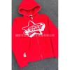 Dark Print Zip Up Hoodie Sweatshirt Men Women Casual Loose Fit Streetwear Daily Wear