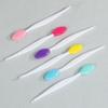 Skin Care Lip Exfoliating Facial Cleansing Face Scrub Nose Clean Brush Blackhead Remove Silicone Double-Sided Skin Care Tool