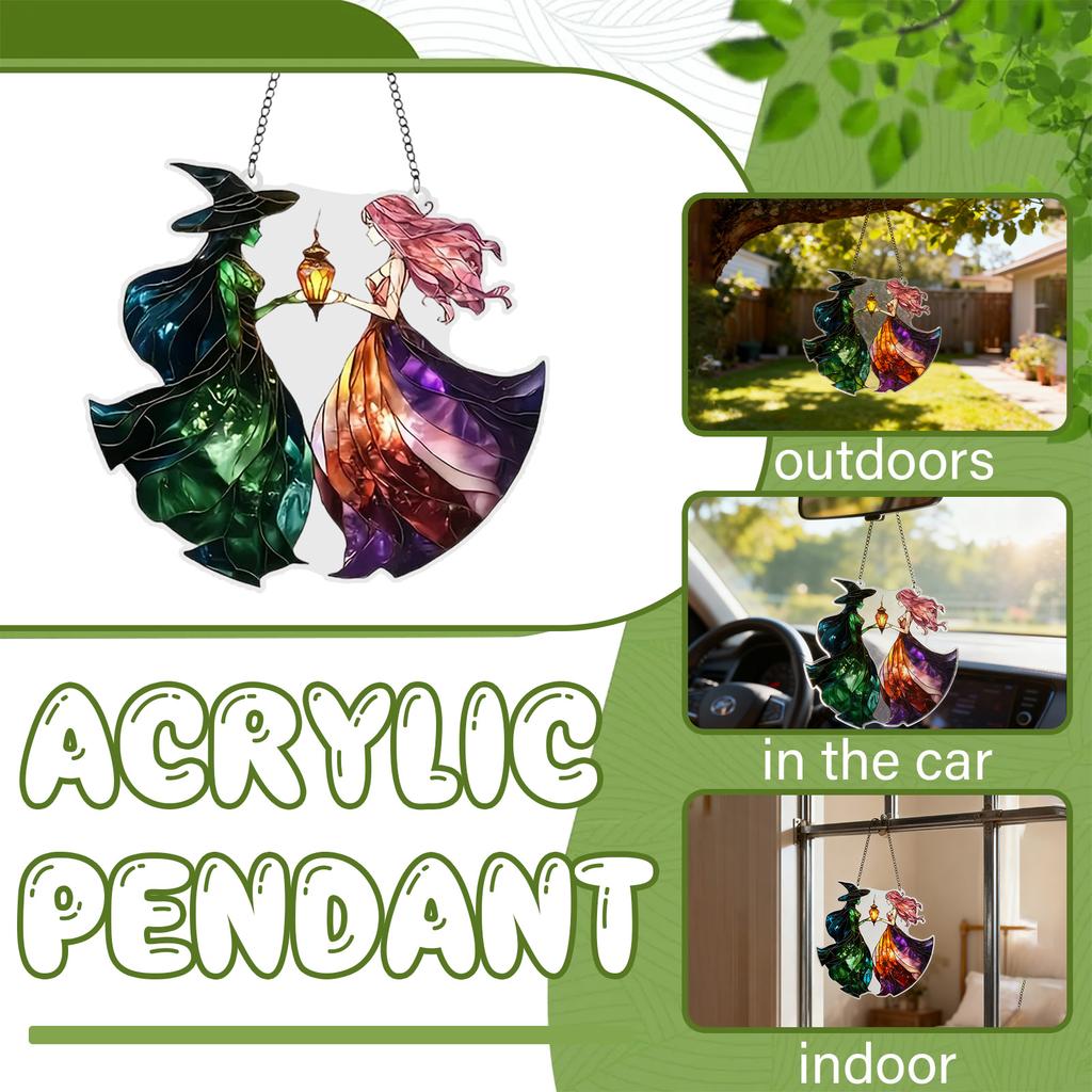 Light Transparent Hanging Ornaments - Plastic 2D Flat Ornaments - Single Sided 3.9 Inch Christmas Decorations For Walls And Doors