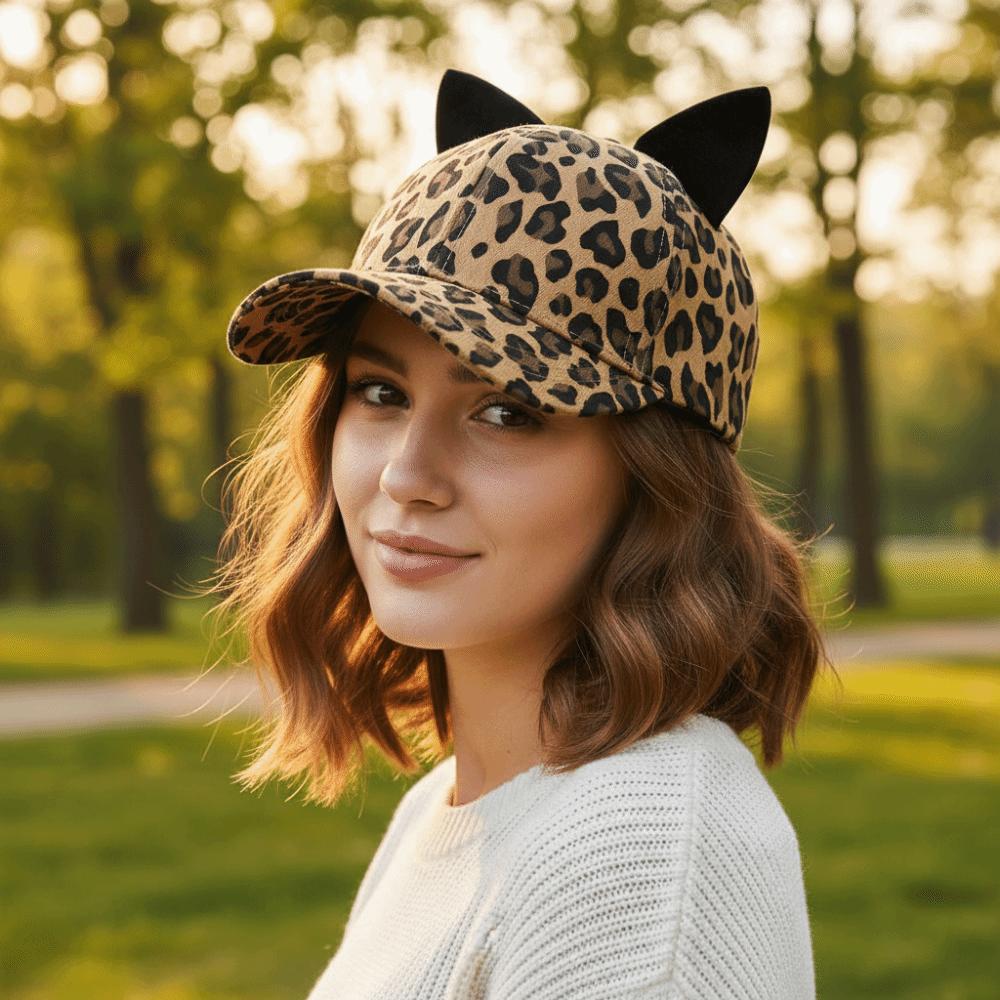 Breathable Duckbill Hat Adjustable Sun Hat Fashion Cat Ears Baseball Cap Four Season