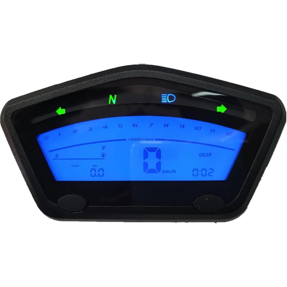 Speedometer Odometer Meter Two Color Backlights Motorcycle Parts Adjustable Meter Speedometer Universal Odometer Night Vision Motorcycle Speedometer