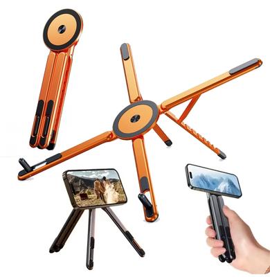 Foldable Magnetic Phone Holder Multi Form Adjustable Desktop Tablet Stand for iPhone 17 Pro Max Tripod Handheld Mount Laptop Bracket