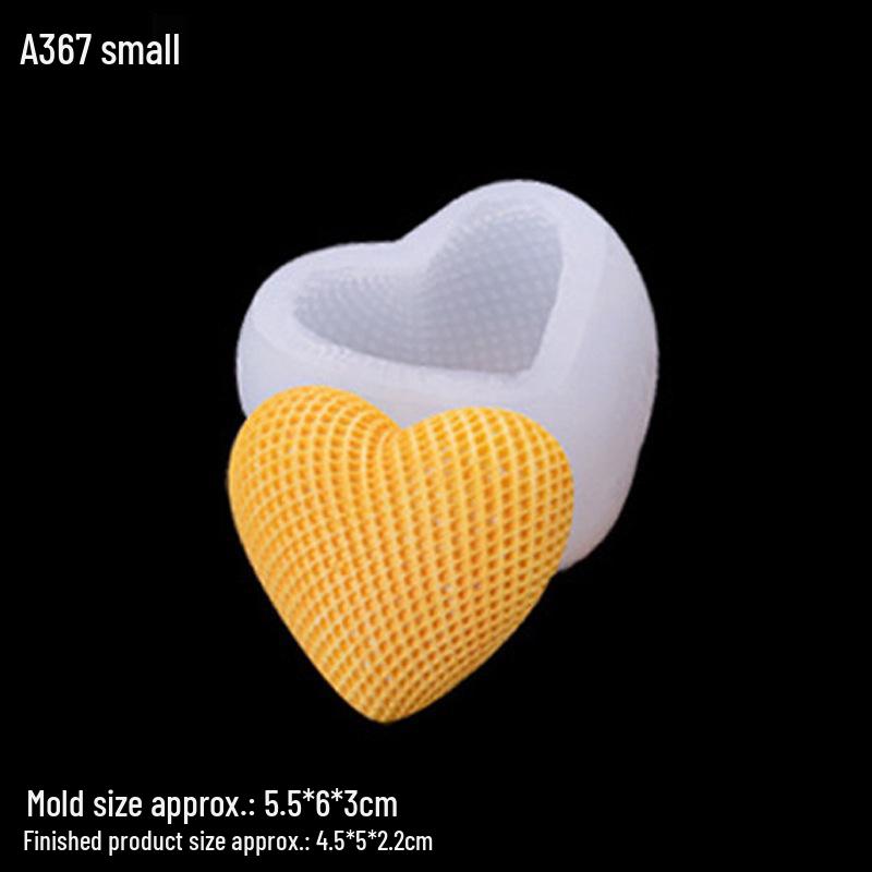 

Набір силіконових форм у вигляді 3D-серця для свічок, мила, пахощів, гіпсу, помадки та шоколаду