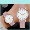 A10 Women's Watch With Night Light Stylish Fashion Quartz Wristwatch Matte Leather Strap 36mm Dial