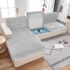 Unifarbener Samt Sofasitzbezug Kissenbezug Dickes Jacquard Weich Stretch Sofa Überwürfe Möbelbeschützer Wohnzimmer