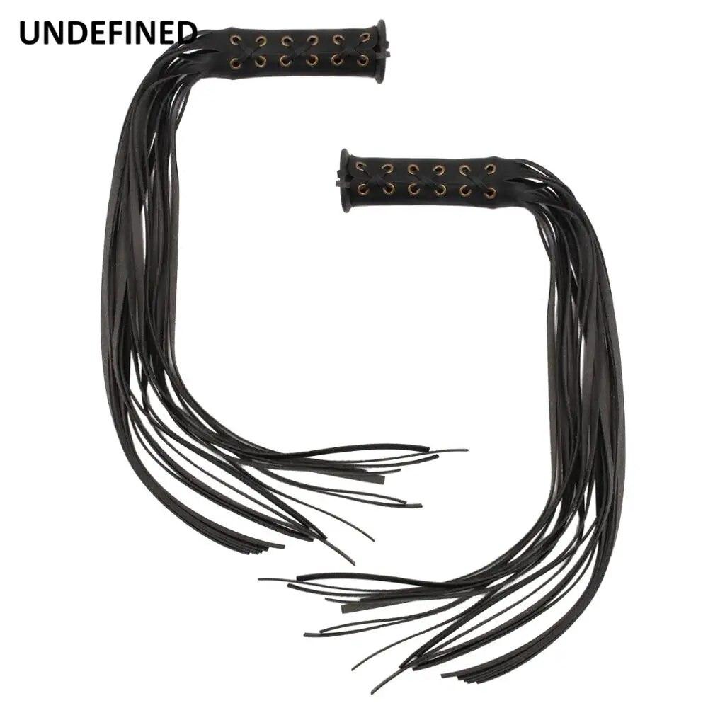 Potah rukojetí motocyklu Kožený střapec Třásně Potahy na řídítka 22mm 25mm pro Indian Chief Classic Chopper Bobber univerzální