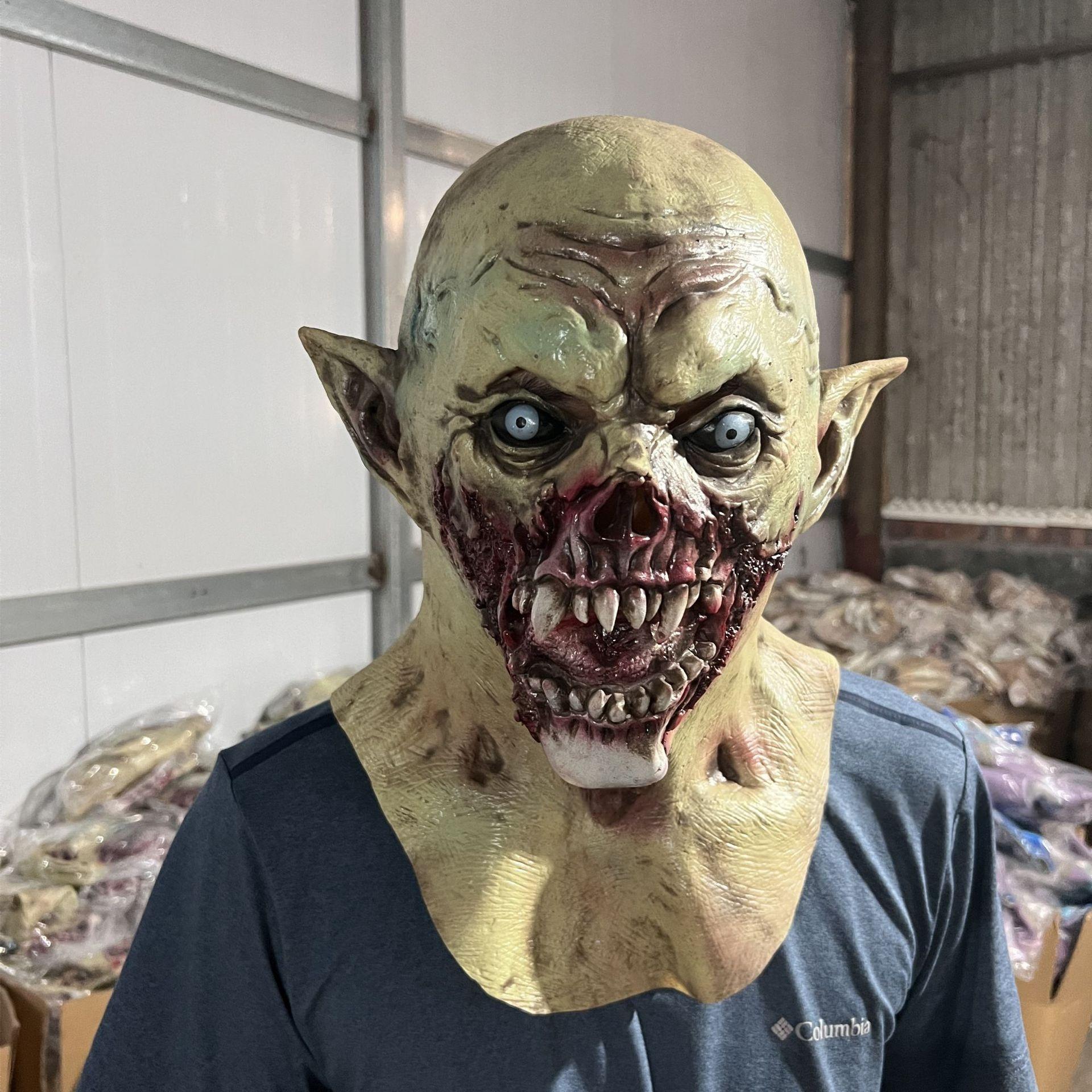 

Страшная маска монстра летучей мыши из латекса One size зелёный