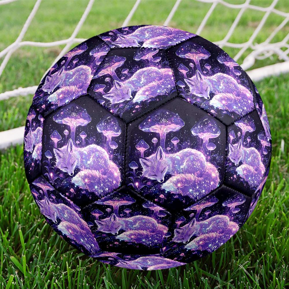 1pc Mystical Fox Dreamscape Size 5 Soccer Ball Professional Match Training Football Indoor &Outdoor Sports Ball Lightweight Durable C6525