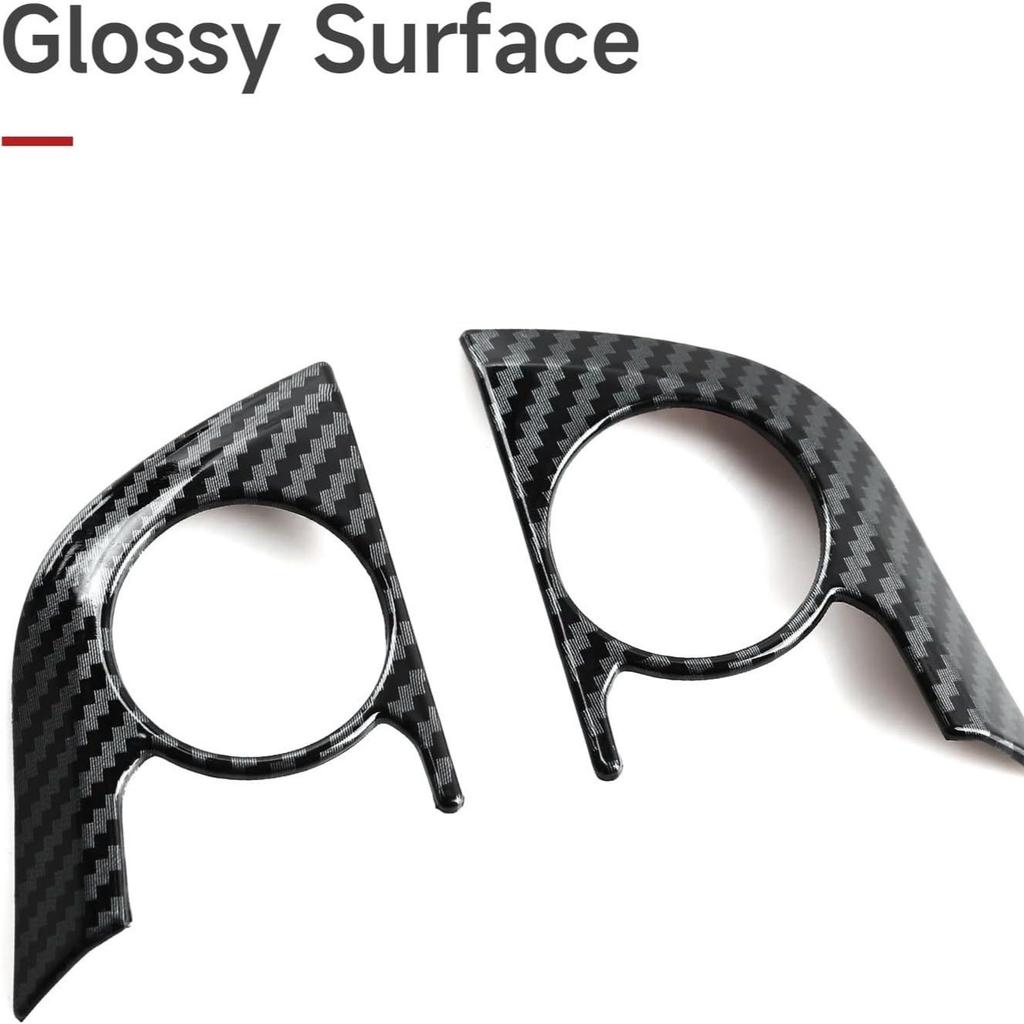 Für Corolla 2014 2015 2016 2017 2018, Dekorationsaufkleber in Schwarz-Karbonfaser, Zubehör für den Autoinnenraum