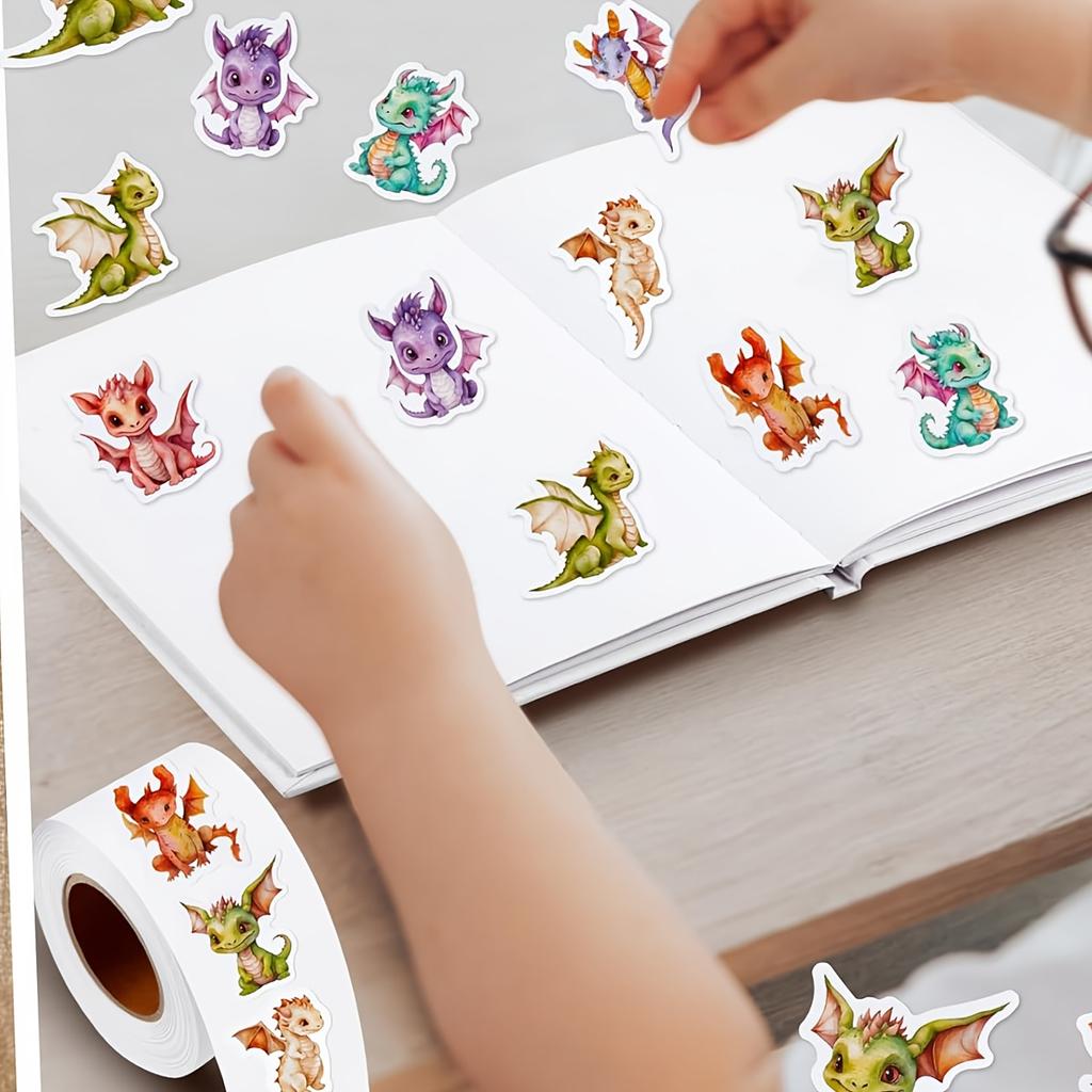 1 Roll Pack Animal Stickers Party Favor Tag Stickers