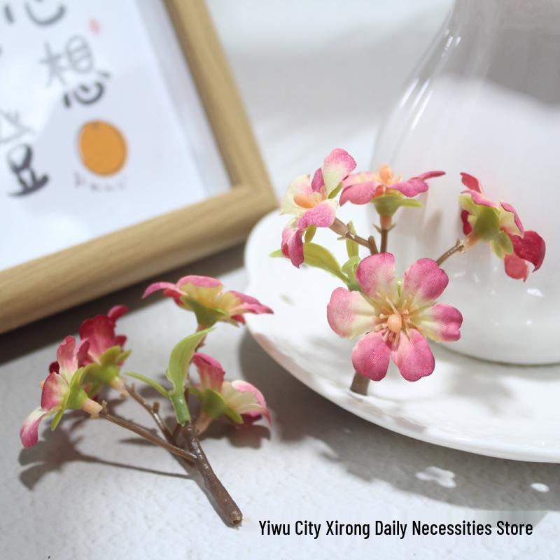 Handmade Five-Prong Plum Flower Wedding Hairpin Arrangement