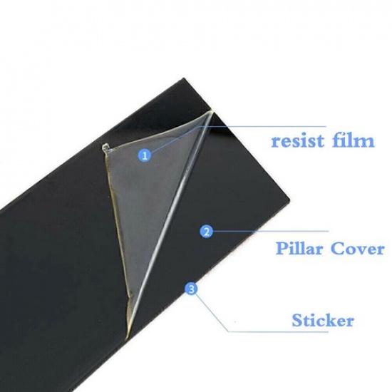 For Mazda 3 Sedan 2019-2024 Glossy Black Pillar Posts Covers Window Door Trim 8P