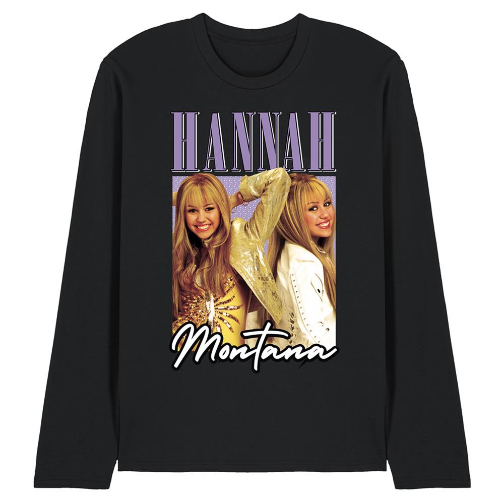 Hannah Montana Unisex Adult Hannah Montana Montage Long-Sleeved T-Shirt