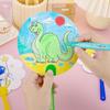 Children's DIY Cartoon Round Fan Coloring Kit