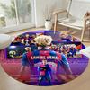 Yamal Round Area Rug Suitable for Foyer Outdoor Hallway Kitchen Anti-slip Round Rug Decorate Offices Perfect Gift for Women Men