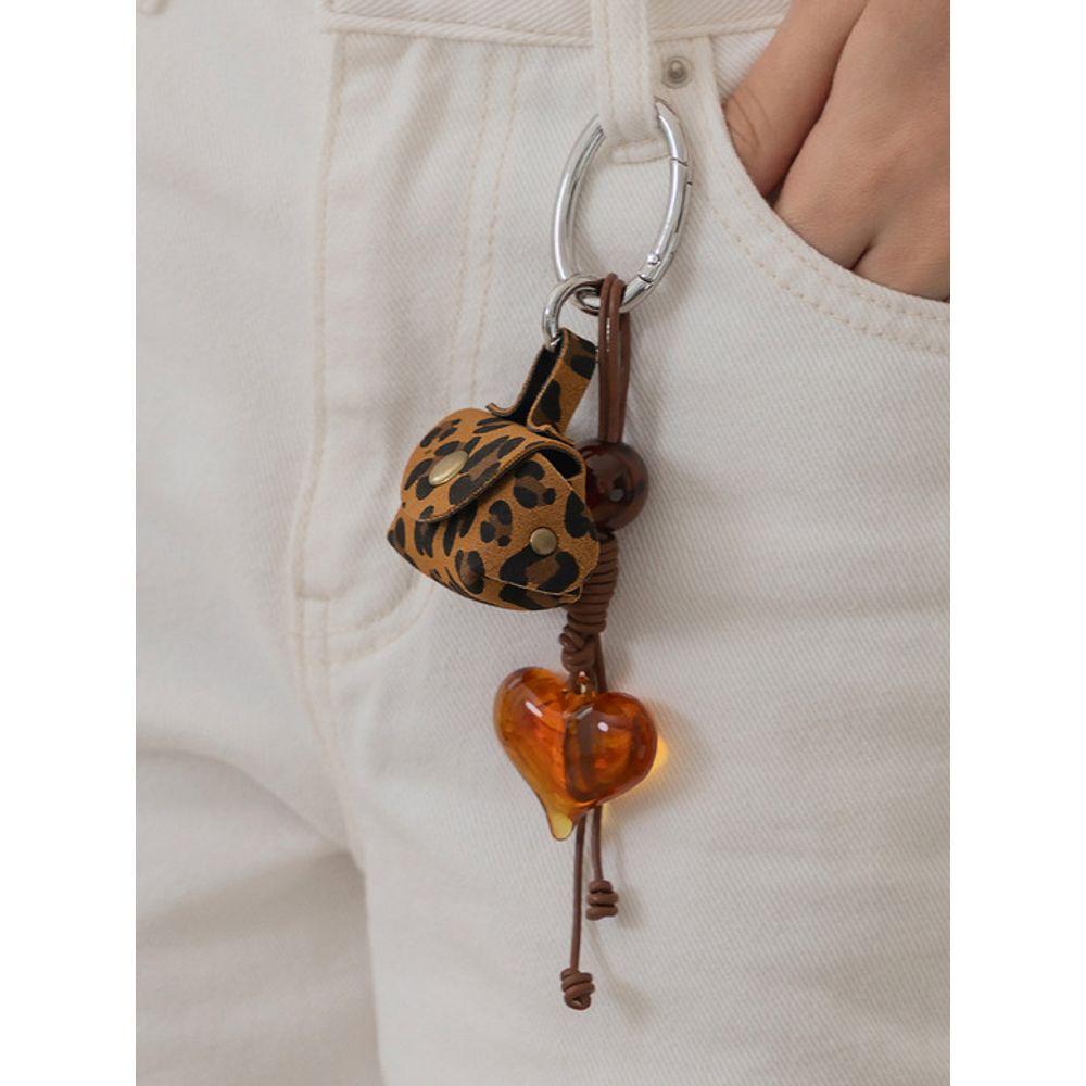 TATIANA Leopard Mocha Loop Keyring KE8262