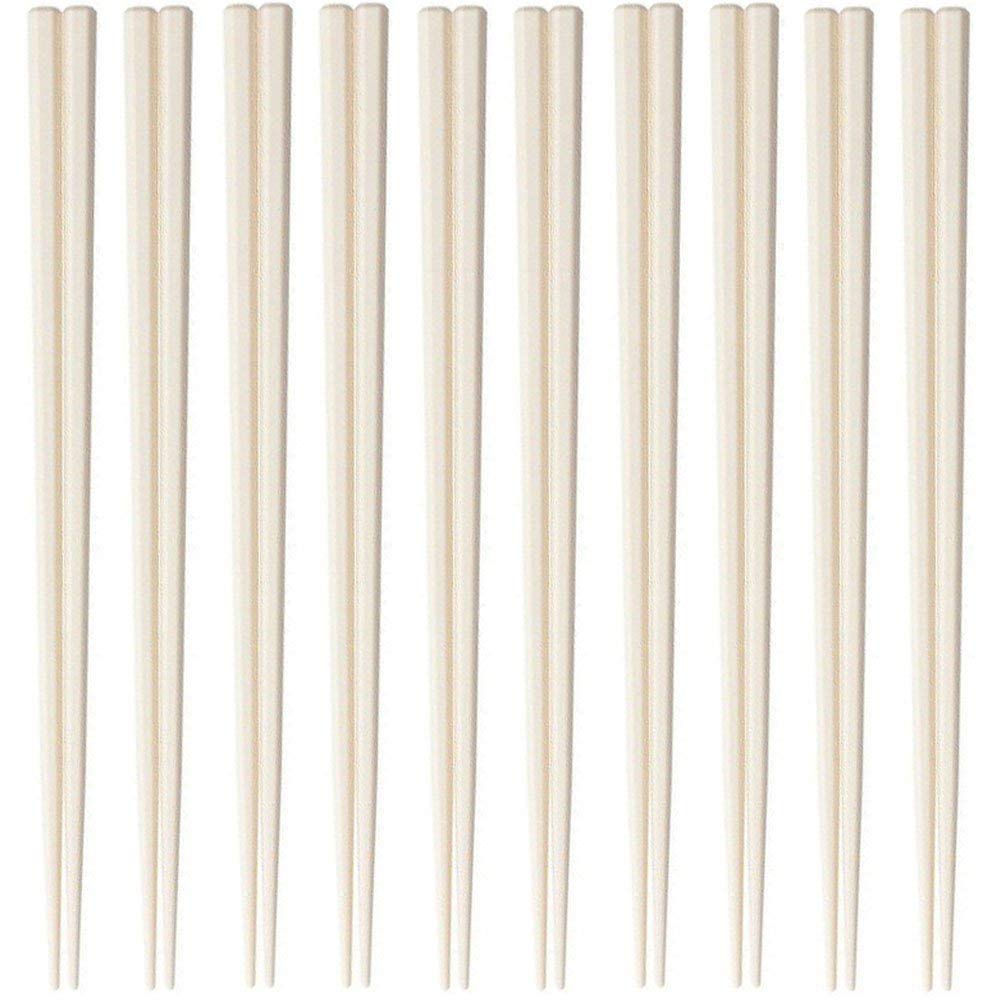 Daikoku Kogyo SPS Reusable Hexagonal Pack of 100 Chopsticks, 23cm, (Beige),