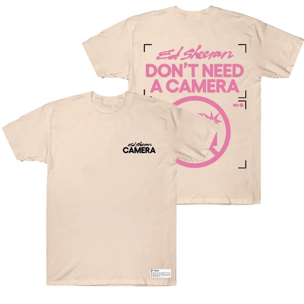 Ed Sheeran Non Serve una Fotocamera Magliette Abbigliamento Uomo High Street Nuove T-shirt Unisex Magliette di Cotone Maniche Corte Taglie Forti Ampi