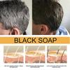 2Pcs Spartan Gray Hair Reverse Bar,Mane Gray Reverse Bar,Hair Darken Bar Soap