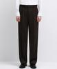 Wide Hidden Banding Slacks [Dark Brown]