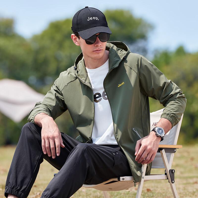 JEEP Men's Summer Lightweight UV Protection Jacket