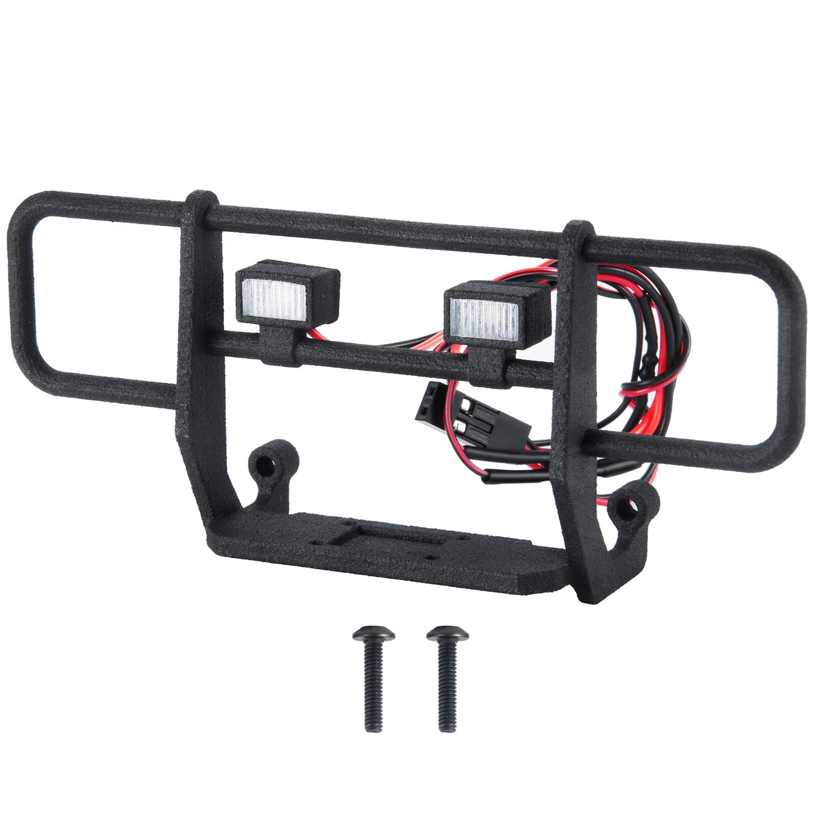 

TRZX 1/18 Scale Front Bumper with LED Lights for Traxxas TRX4-M K10 RC Crawler Car Accessories