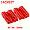 32 Holes Hex Shank Bit Holder Screwdriver Drill Organizer High Elasticity PVC Soft Rubber Box Batch Head Shank Storage Strip