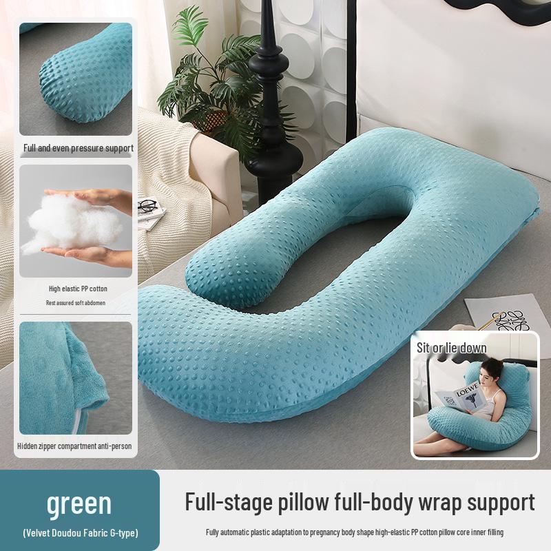 Pregnancy Support Pillow: G, U & L Shapes for Side Sleeping & Back Support