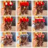 2pcs Chinese Style Baby Wig Hairpin Cute Red Bowknot Hairclip Children's Bow Wig  New Year Festive
