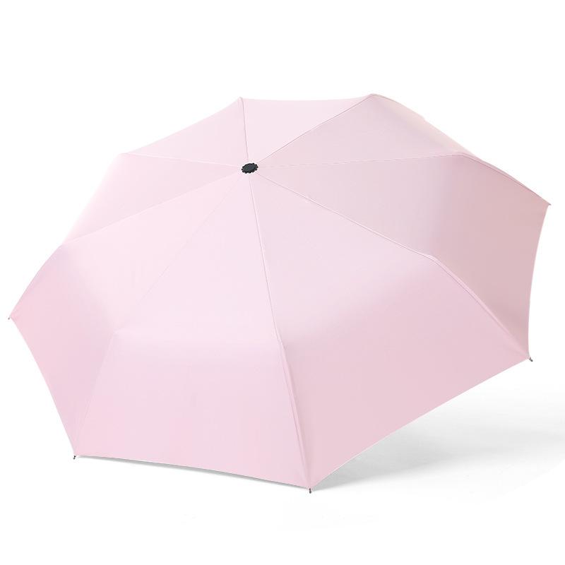 Automatic umbrella weather and rain vinyl umbrella cartoon cute sun umbrella creative Korean version of Muse tri-fold umbrella