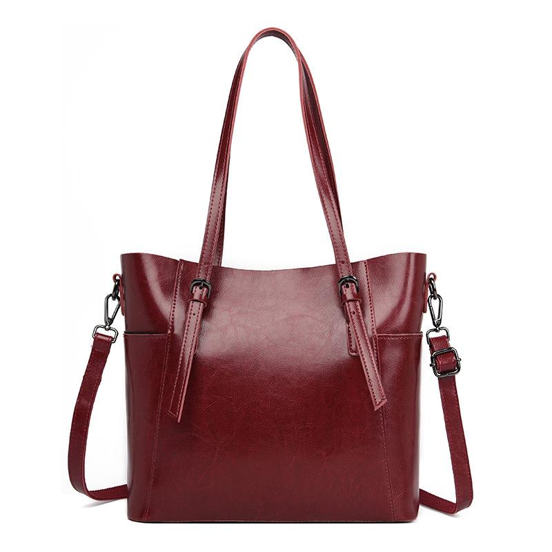 Handbag Shoulder Large Cowhide Women Purse Tote Bag Leather Satchel Messenger