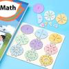1 Set Kids Magnetic Fraction Tiles & Fraction Circles Math Manipulatives For Elementary Magnetic Fraction Educational Puzzle Toy
