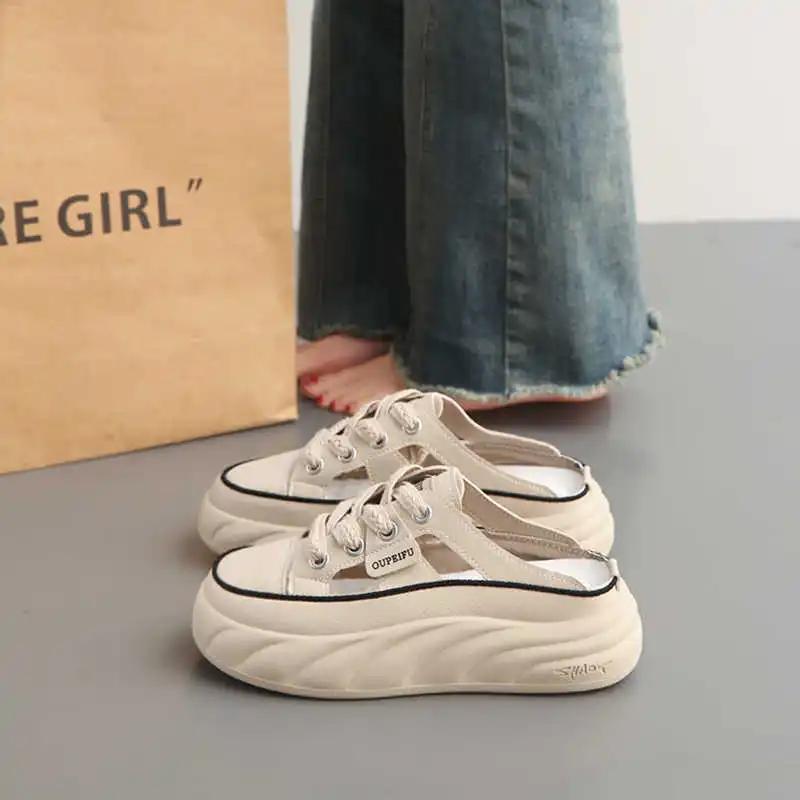 Fashion Ete Round Foot Women's Sneakers Size 42 Vulcanize Vulcanized Tennis Basketball Shoes Woman Sport Designers Designers