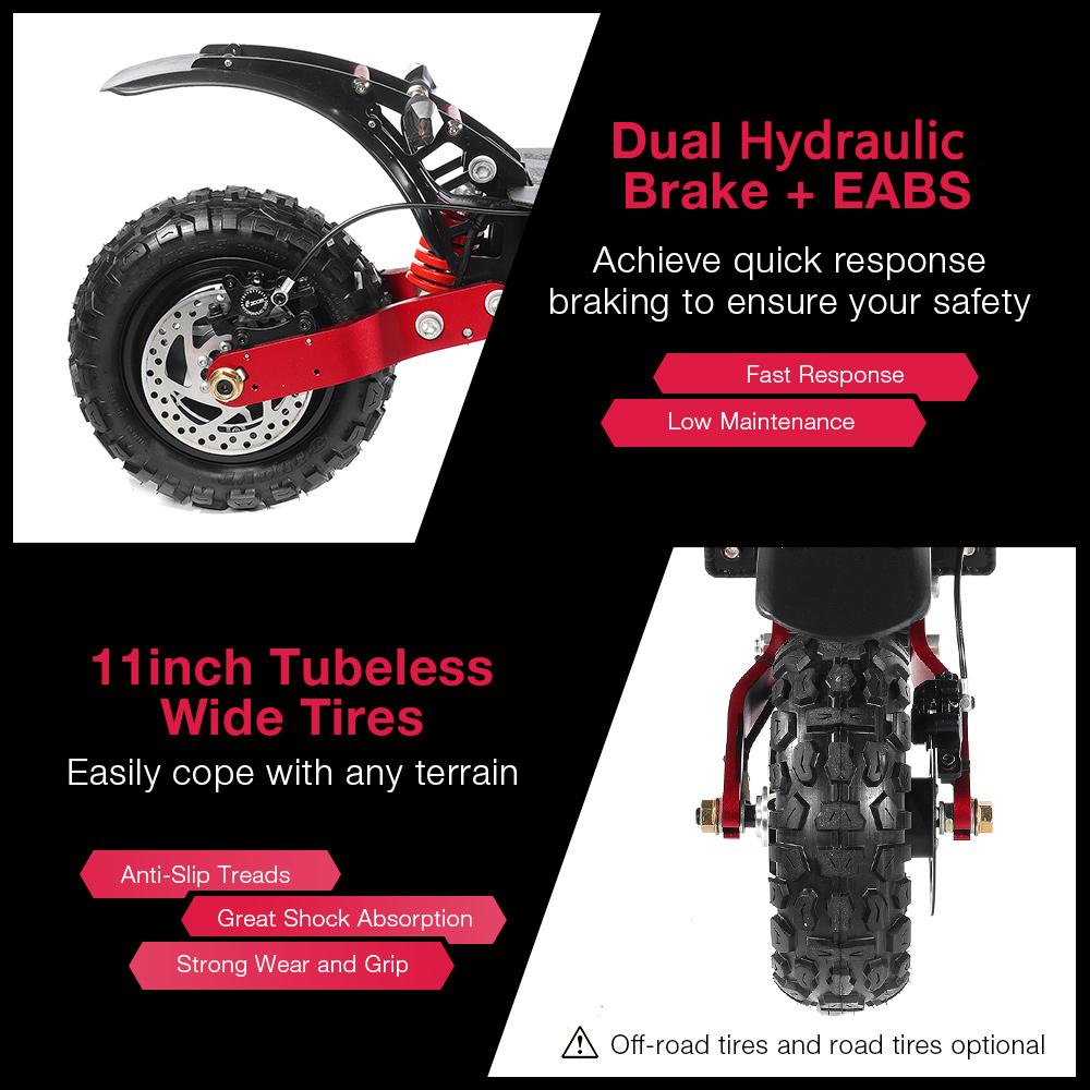 2025 EU-Certified RS7 Hot Sale 3800W Dual Motor 52V 38AH Electric Scooter 80KM/H Top Speed 70KM Range Foldable for Ultimate Mobi