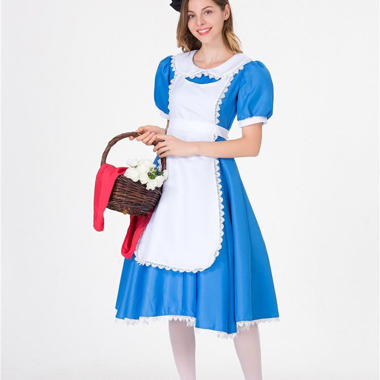 Halloween Alice In Wonderland Maid Cosplay Costume