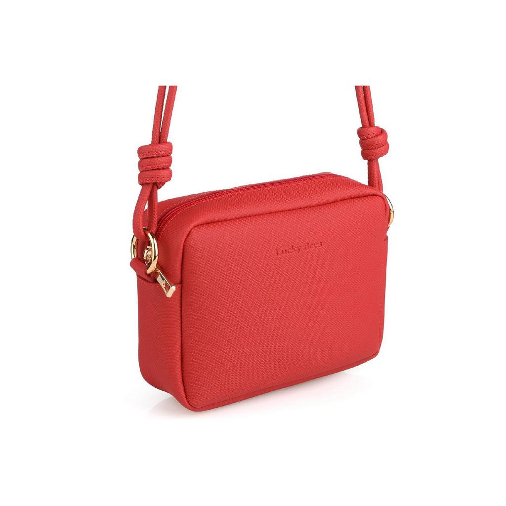 Mini-Umhängetasche für Damen mit Kreuzriemen-Reißverschluss