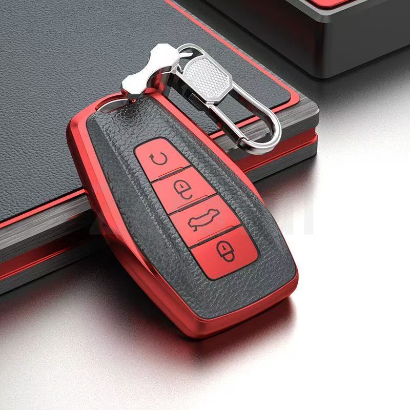 Auto Keyless Protector For Geely Emgrand Ex7 Global Hawk Gx7 Gs Coolray X6 X7 Atlas Boyue Preface Car Key Case Cover Holder