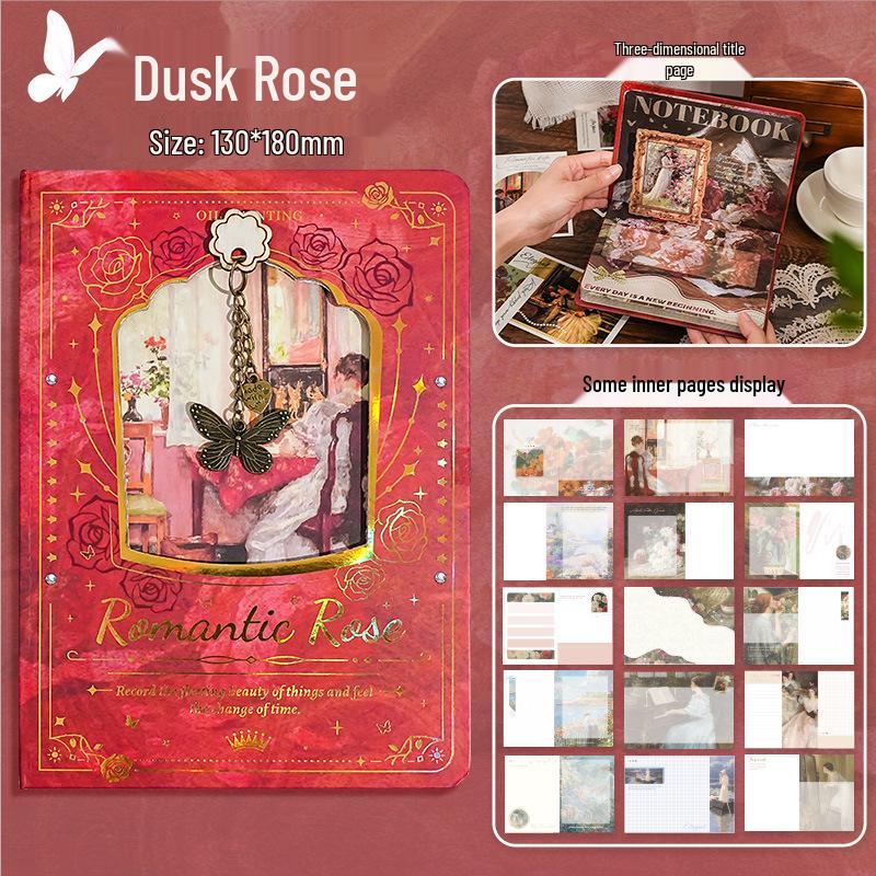 Monet Oil Painting Retro Girl's Hardcover Journal & Planner