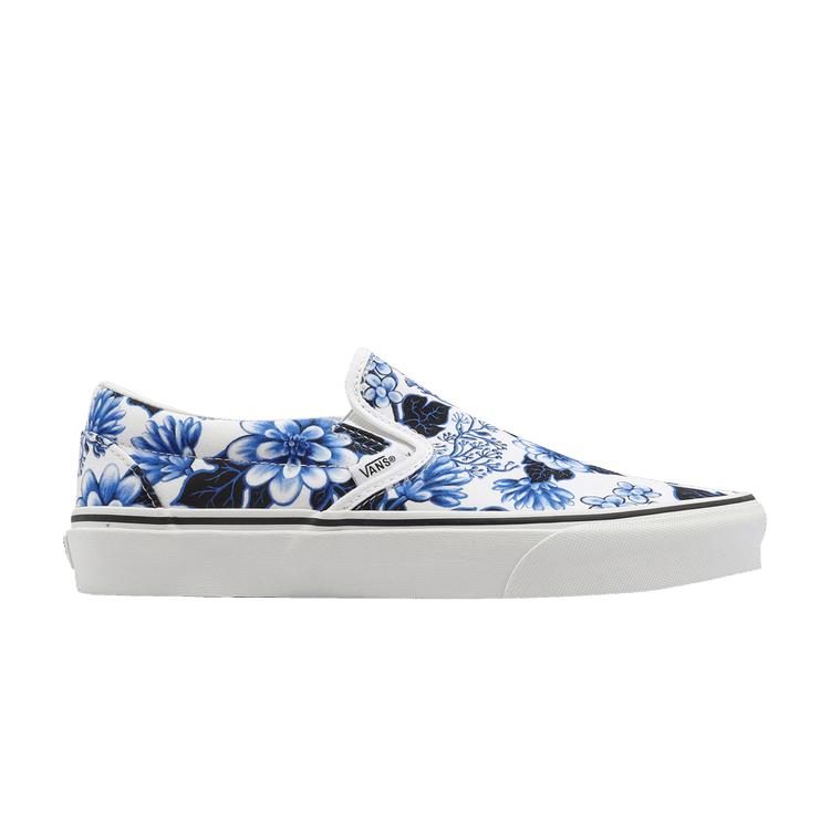 Vans Κλασικά Slip-On Φλοράλ - Μπλε Unisex Αθλητικά Παπούτσια Φλοράλ-Μπλε Λευκό VN0A7VCFY6Z