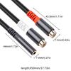 Phono To 3.5mm AUX Cable, 3.5mm 1/8 To Phono 2-Female Headphone Adapter Y Splitter Stereo Music Cord for Tablets