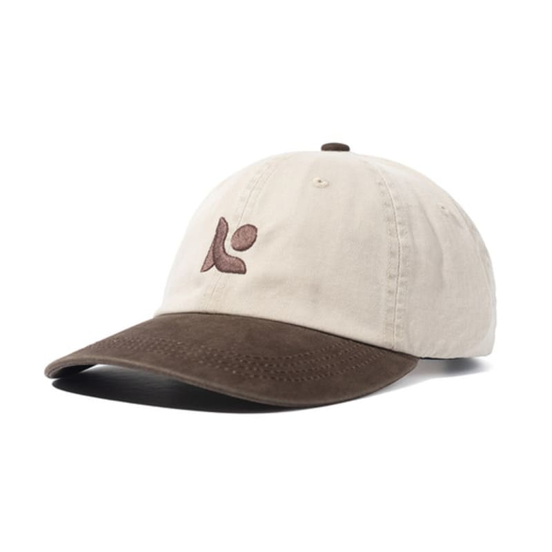 ROIDESROIS Embroidered Symbol Logo Two-Tone Ball Cap (Brown)