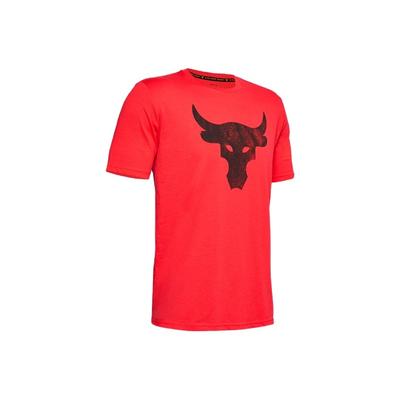 Project Rock Bull Graphic Sportstyle Short Sleeve Tee Men Tops Mesa-Red 1351582-608