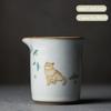 Chinese Retro Ru Kiln Ceramic Fair Cup Tea Strainer Hand-painted Cute Cat Teacup Handmade Tea Infusers Tea Set Accessories
