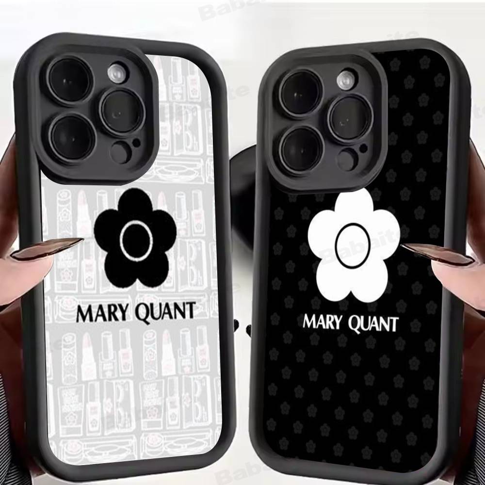 Fashion M-Mary-Q-Quants Silicone Phone Case for iPhone 17 Pro Max 16 15 14 13 12 11 Plus 17 Air