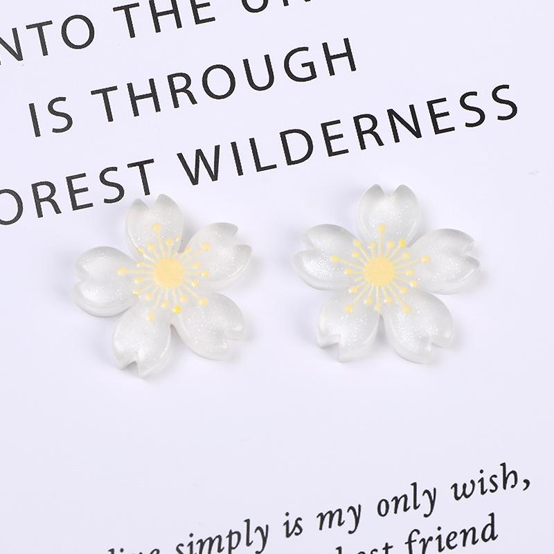 Sweet Flower Resin Ornament DIY Hair & Bag Accessories, Phone Case Stickers