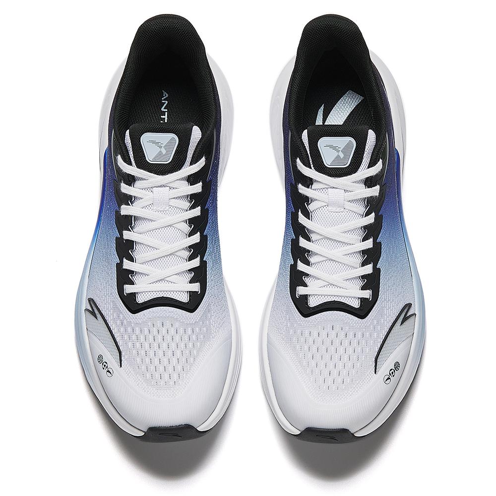New Anta Anti-Slip And Wear-Resistant Lightweight Low-Top Casual Running Shoes Men's White Blue Black 912515511-4