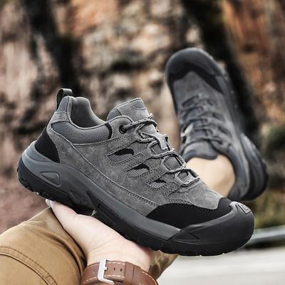 Fashion Cow Suede Leather Men Casual Shoes Sports Flats Lace Up Fashion Comfortable Moccasins Breathable Retro Men Walking Sneakers